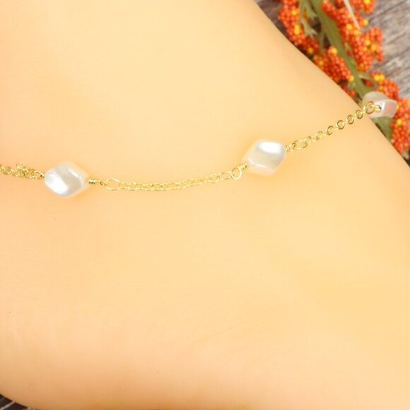 "Elegant Handmade Anklet – Delicate Jewelry for Women, MAR091775 - Picture 6 of 10